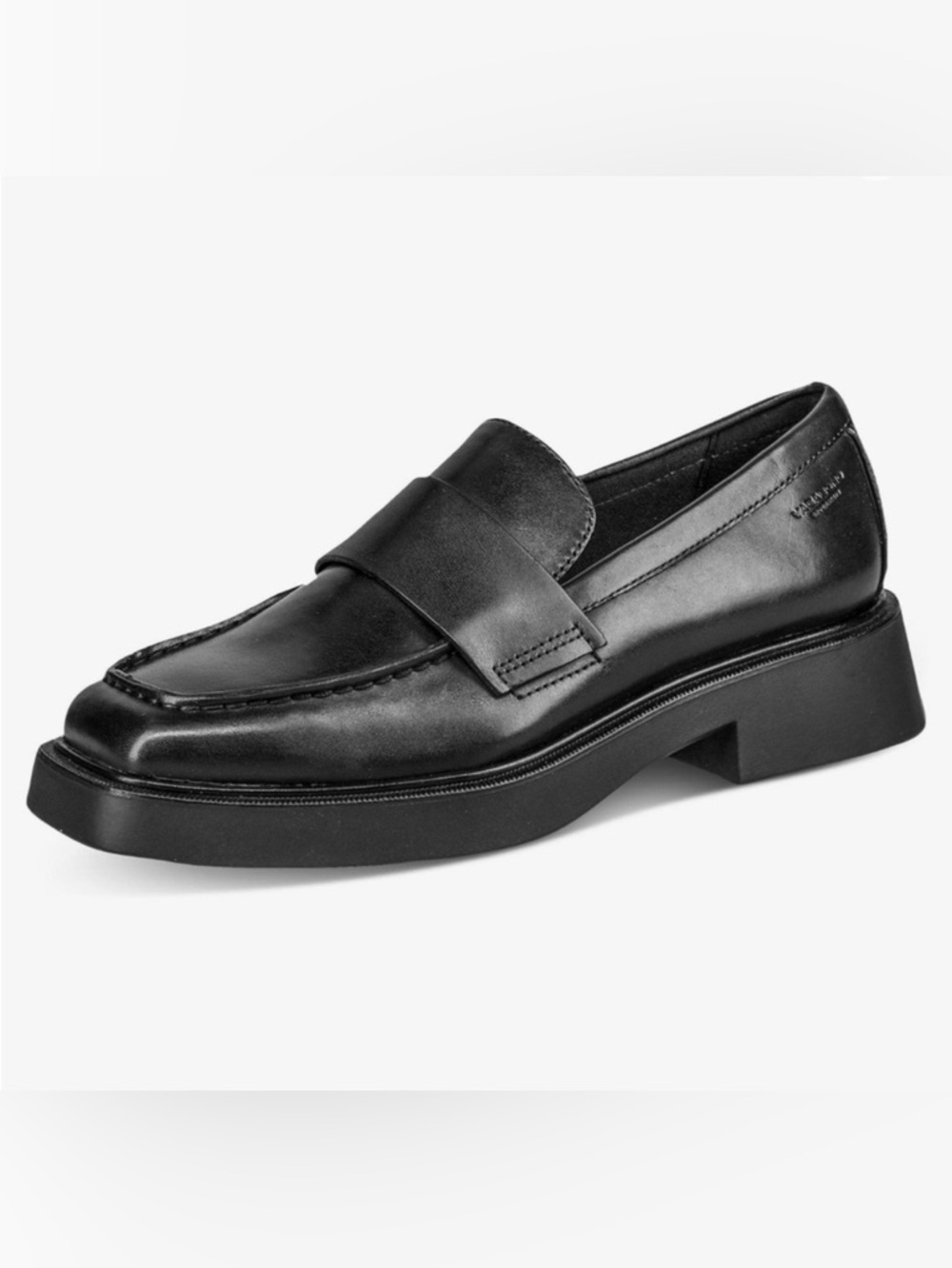 Vagabond Jillian Womens Black Leather Penny Loafers Classic Shoes Sz 8 EU 38